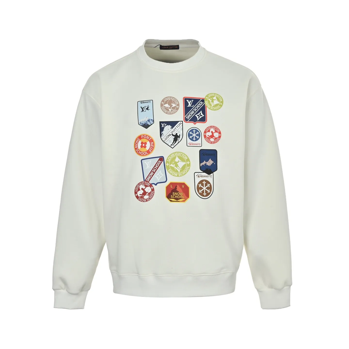 Louis Vuitton/Louis Vuitton 25Fw badge crew neck sweatshirt